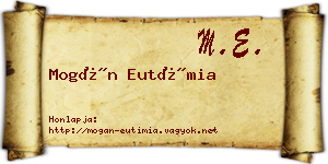 Mogán Eutímia névjegykártya